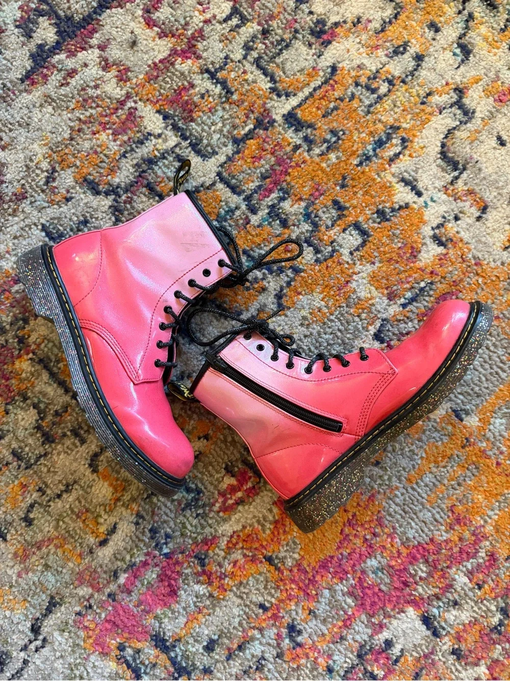 Dr. Martens 1460 Glitter Ombre Boots - Picture 2 of 6